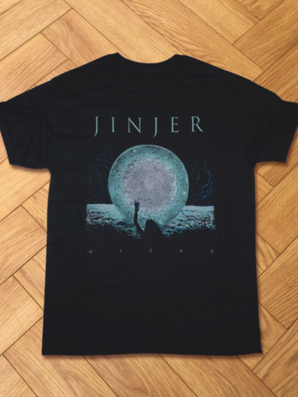 Jinjer Macro Heavy Metal Graphic Tee Y2K Streetwear Black T-Shirt
